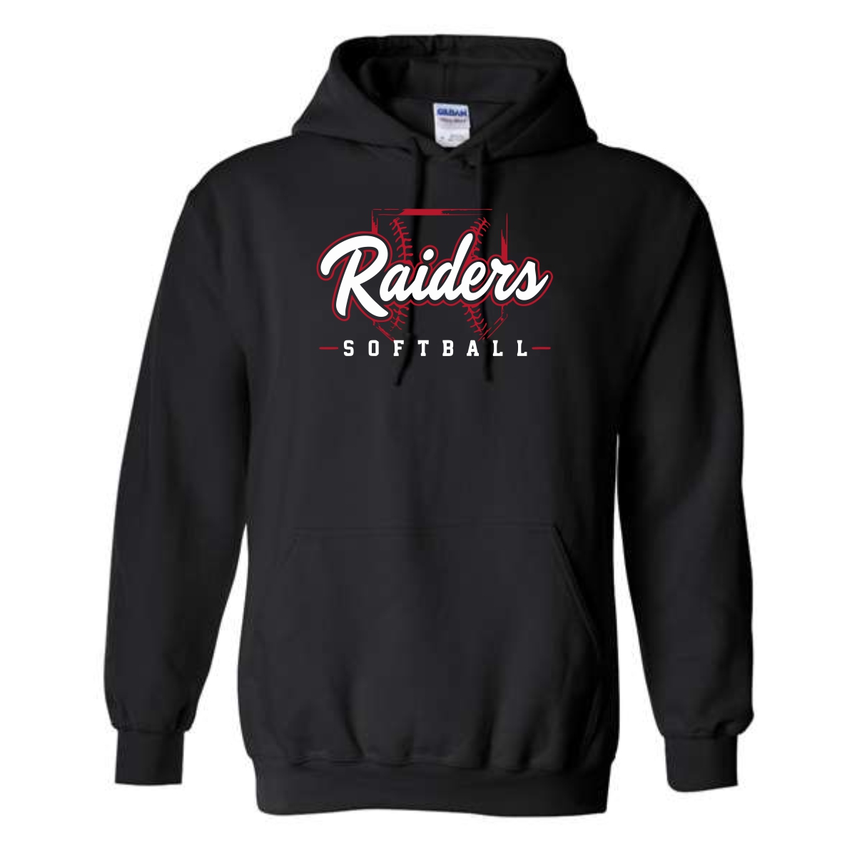 Red Raiders Fastpitch Softball Adult & Youth Heavy Blend Hooded Sweatshirt - Image 2