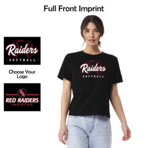 Red Raiders Fastpitch Softball Ladies BELLA+CANVAS Heavyweight Tee