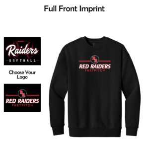 Red Raiders Fastpitch Softball Adult District Heavyweight Crew (Oversized fit)