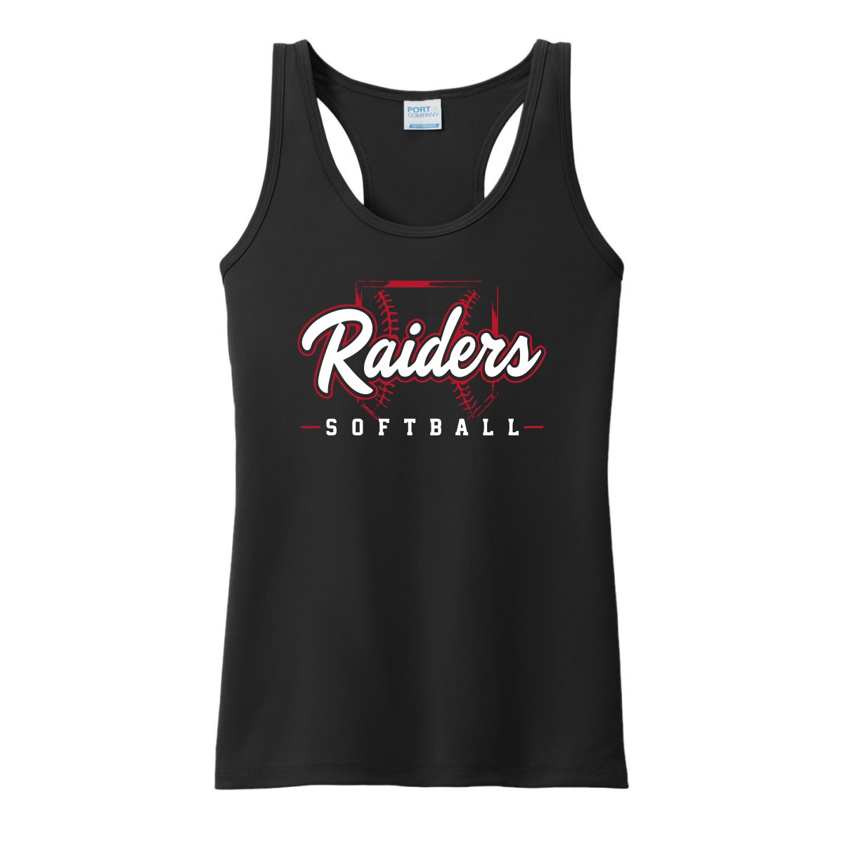 Red Raiders Fastpitch Softball Ladies Performance Tank - Image 2