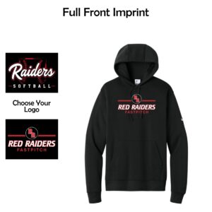 Red Raiders Fastpitch Softball Adult Nike Fleece Pullover Hoodie