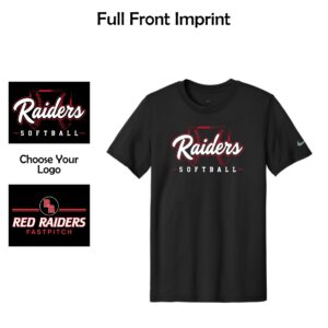 Red Raiders Fastpitch Softball Adult & Youth Nike Swoosh Sleeve rLegend Tee