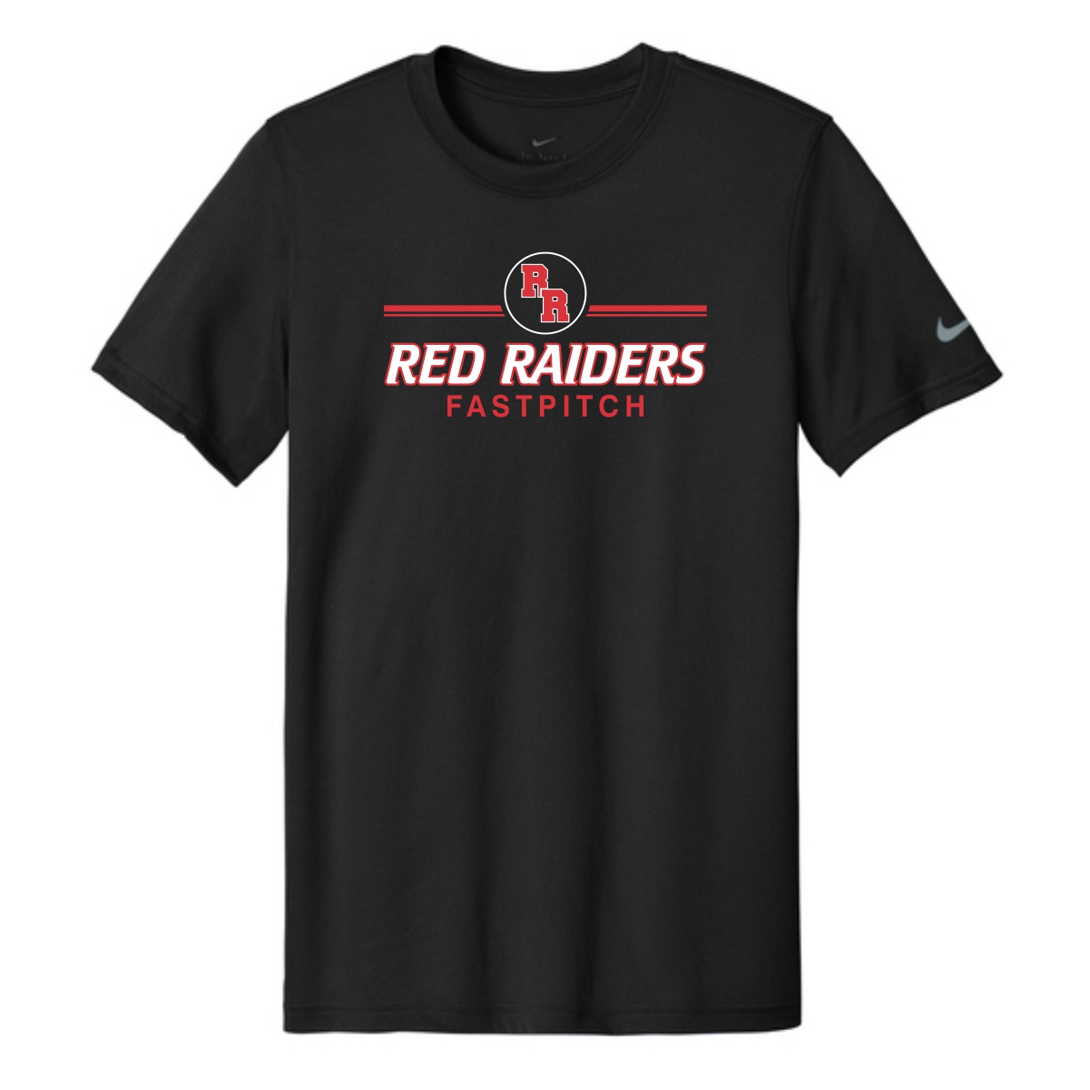 Red Raiders Fastpitch Softball Adult & Youth Nike Swoosh Sleeve rLegend Tee - Image 3