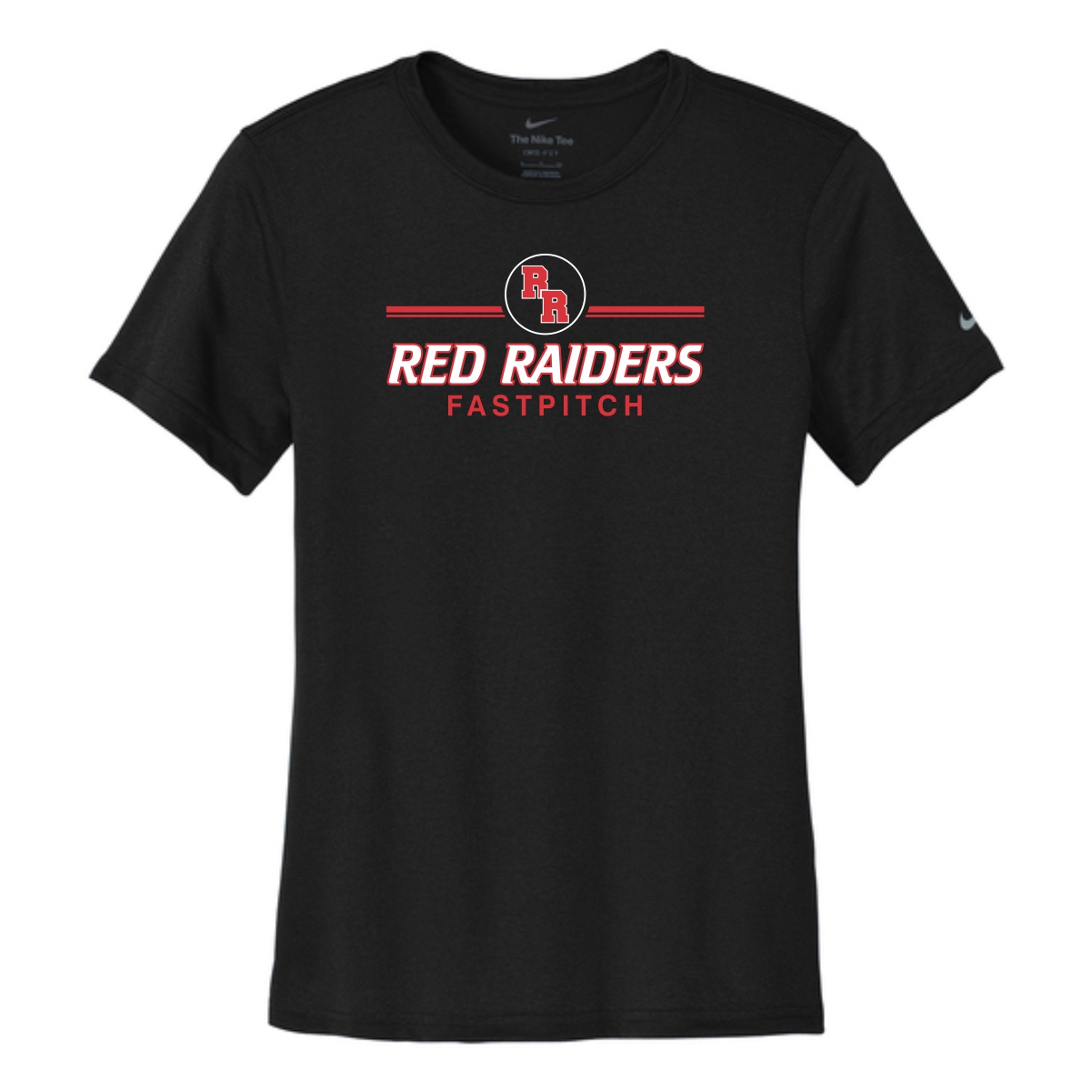 Red Raiders Fastpitch Softball Ladies Nike Swoosh Sleeve rLegend Tee - Image 3