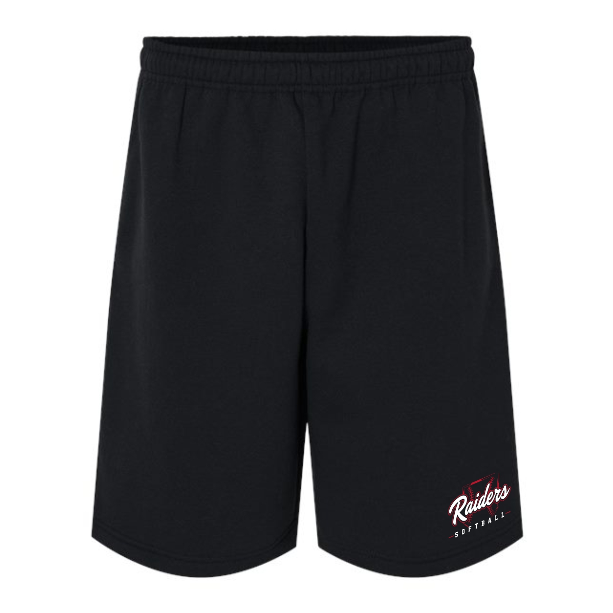 Red Raiders Fastpitch Softball Adult Fleece Shorts - Image 2