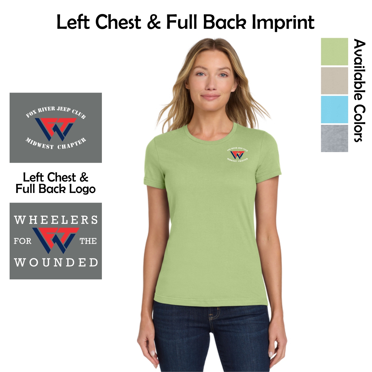 Wheelers for the Wounded Ladies Softstyle T-Shirt