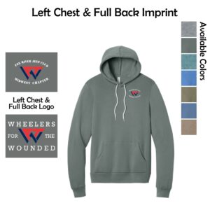Wheelers for the Wounded Sponge Fleece Pullover Hoodie