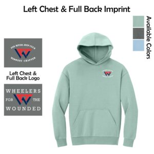 Wheelers for the Wounded Heavyweight Hoodie (Oversized fit)