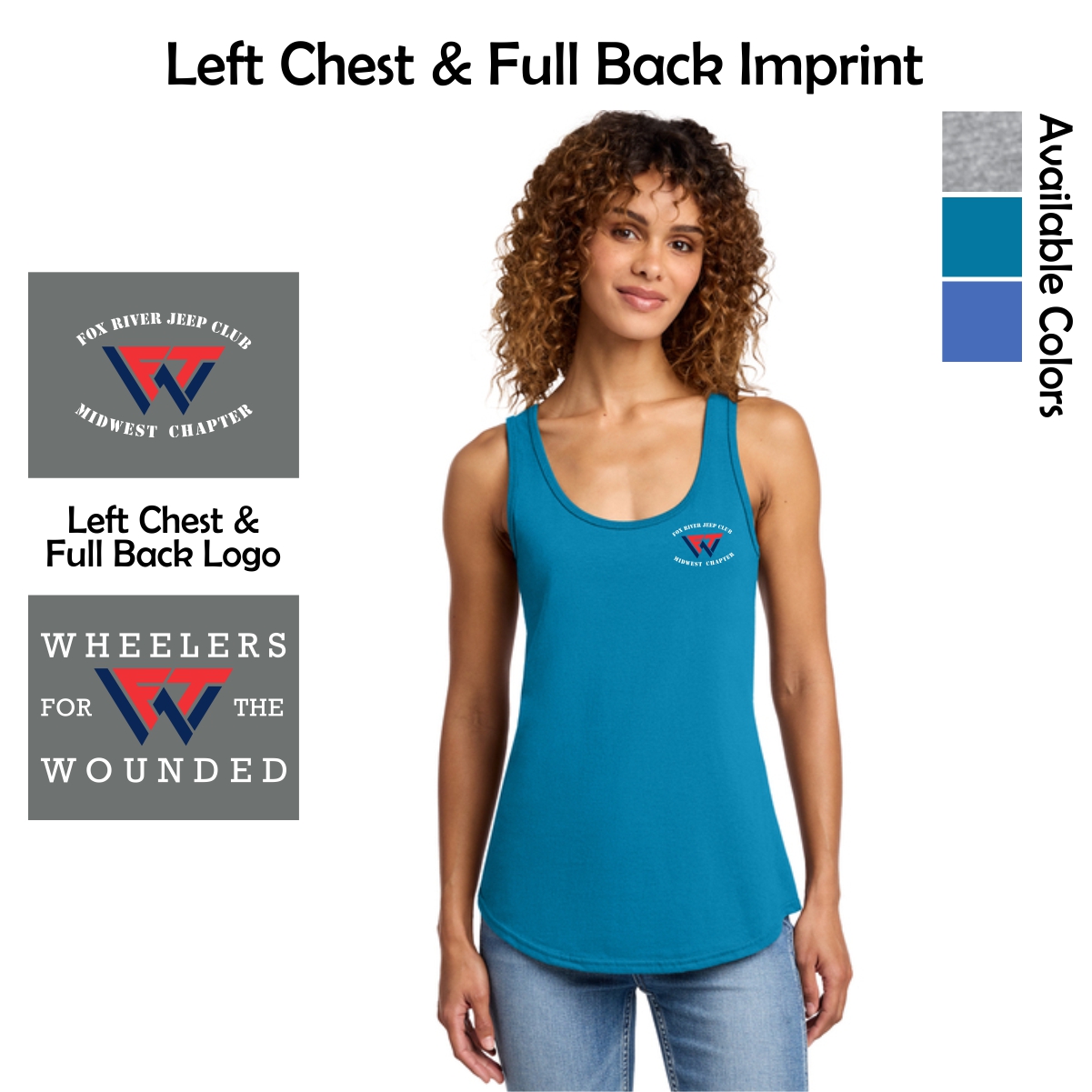 Wheelers for the WoundedLadies Tank Top