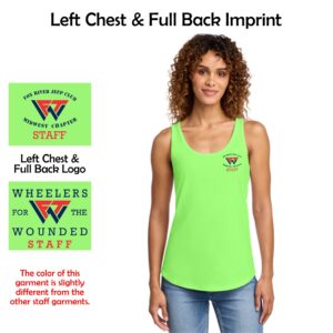 Wheelers for the Wounded 01 STAFF ONLY Ladies Tank Top