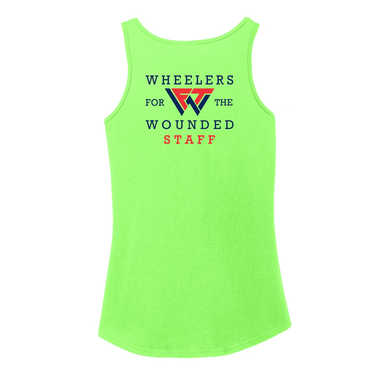 Wheelers for the Wounded 01 STAFF ONLY Ladies Tank Top - Image 3