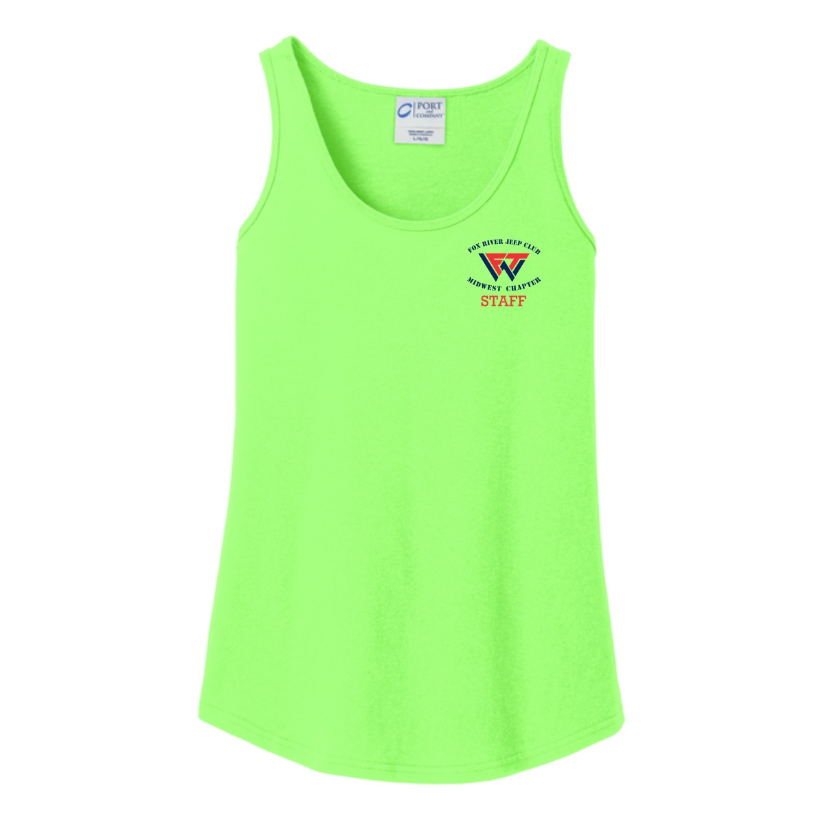 Wheelers for the Wounded 01 STAFF ONLY Ladies Tank Top - Image 2