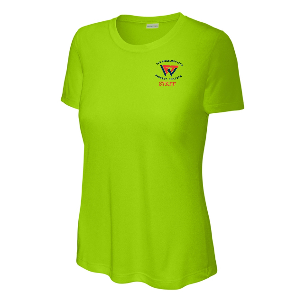 Wheelers for the Wounded 01 STAFF ONLY Ladies Performance Tee - Image 2