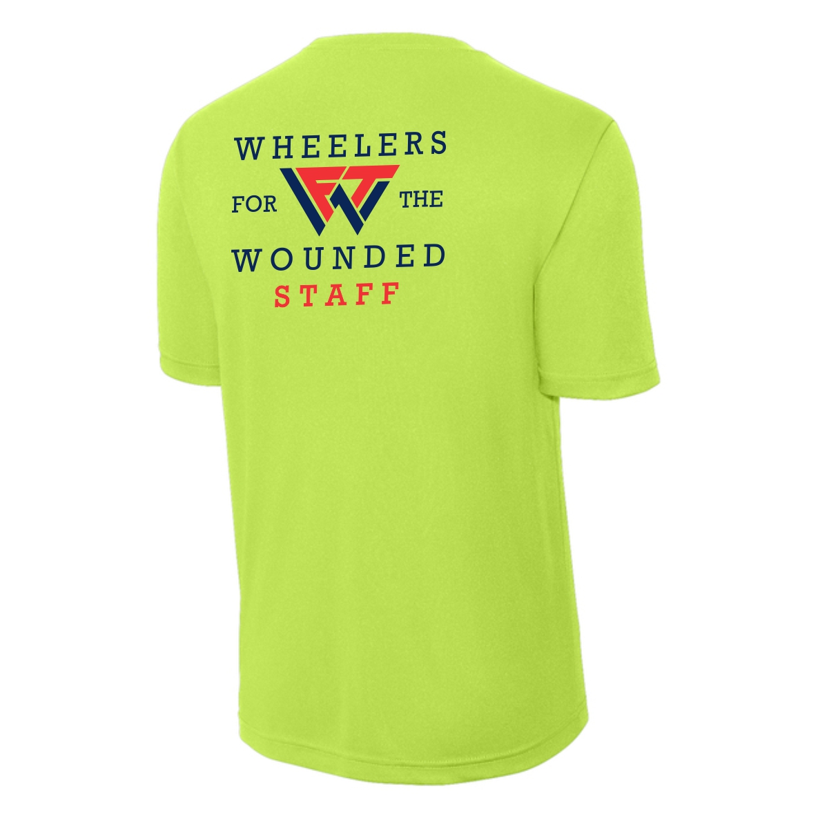 Wheelers for the Wounded 01 STAFF ONLY Performance Tee - Image 3