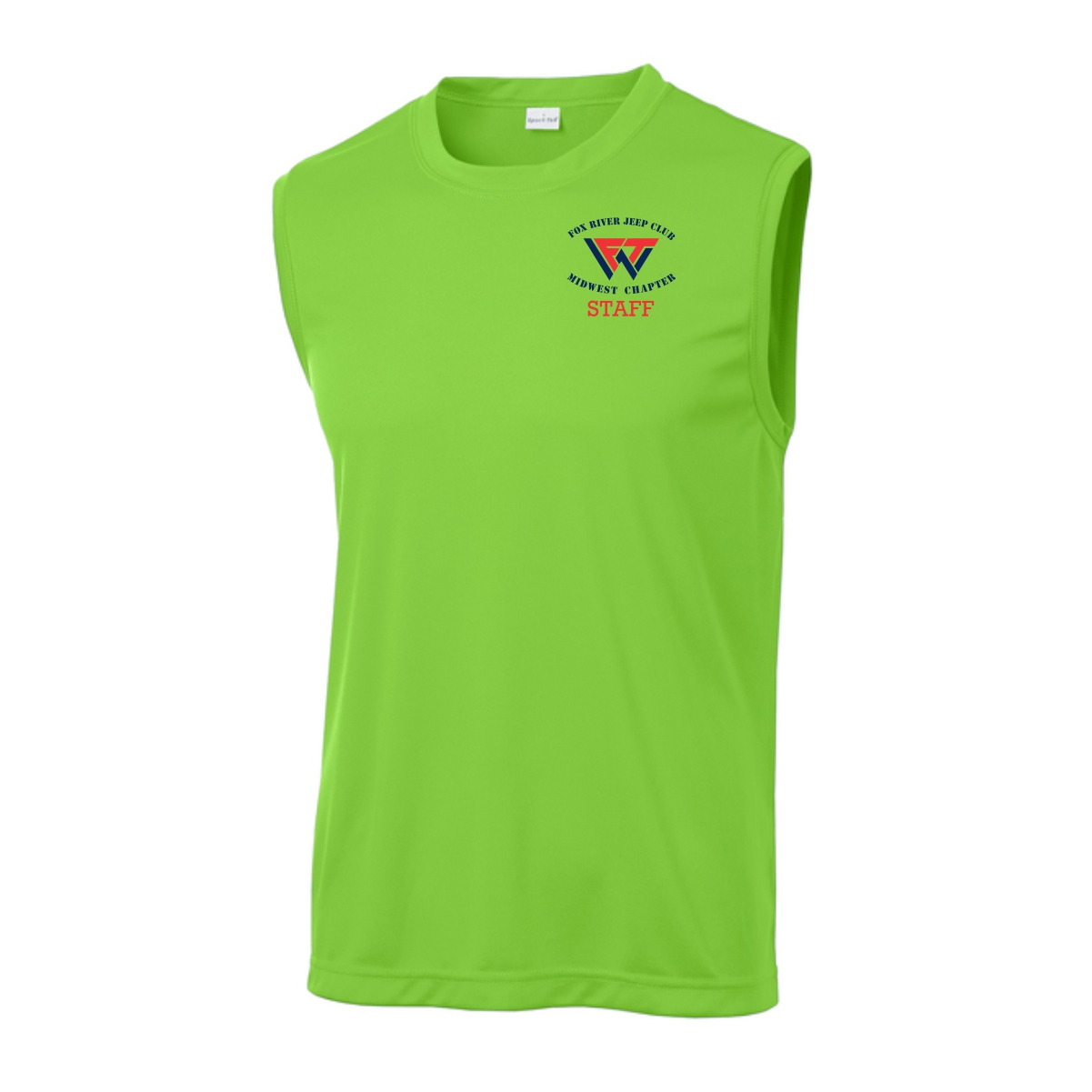Wheelers for the Wounded 01 STAFF ONLY Performance Sleeveless Tee - Image 2