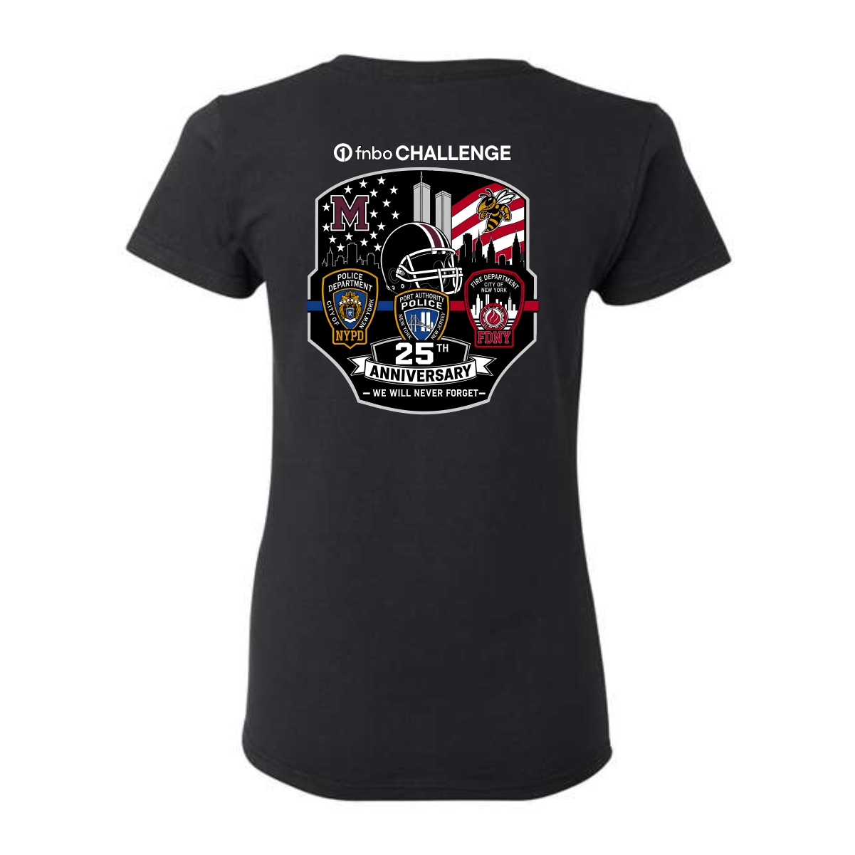 FNBO 9/11 Tribute Fundraiser Ladies Heavy Cotton™ T-Shirt - Image 3