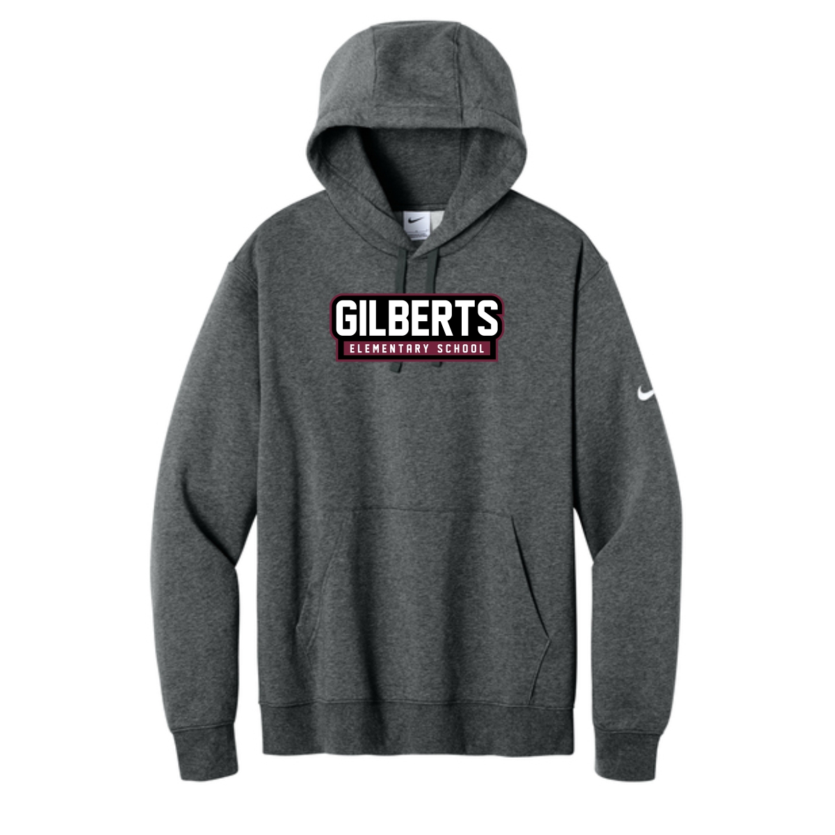 Gilberts Elementary School Adult Nike Hoodie with Logo 2 - Image 2