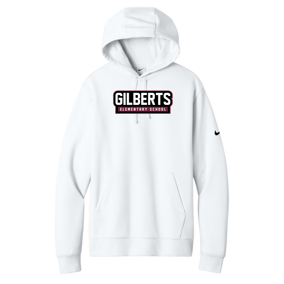 Gilberts Elementary School Adult Nike Hoodie with Logo 2 - Image 3