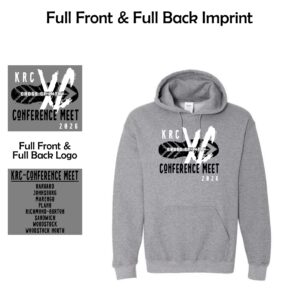 KRC Cross Country Conference Meet Hooded Sweatshirt