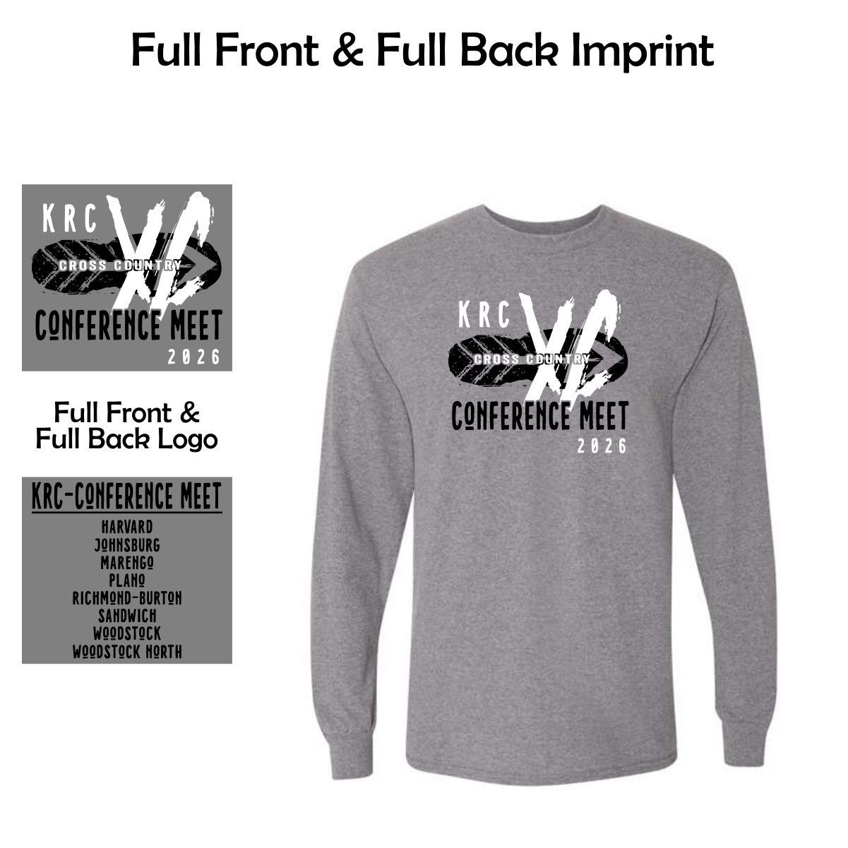 KRC Cross Country Conference Meet Long Sleeve T-Shirt