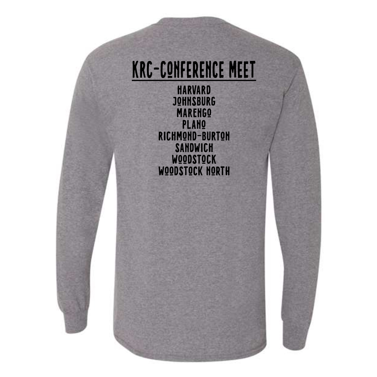 KRC Cross Country Conference Meet Long Sleeve T-Shirt - Image 3