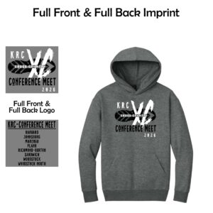 KRC Cross Country Conference Meet Heavyweight Fleece Hoodie (Oversized fit)