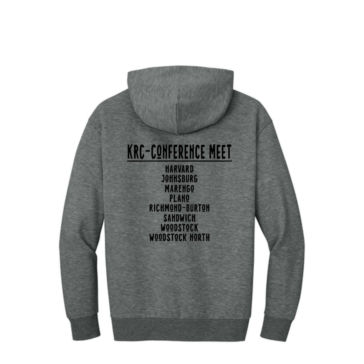 KRC Cross Country Conference Meet Heavyweight Fleece Hoodie (Oversized fit) - Image 3
