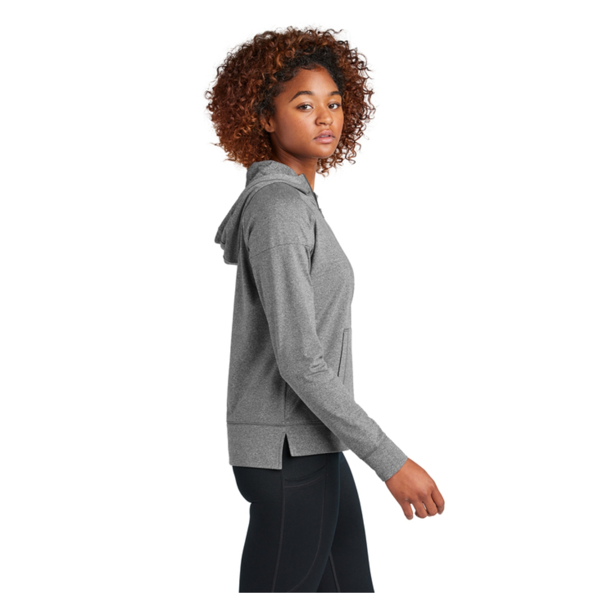 MCHS Cross Country Ladies Stretch 1/2-Zip Hoodie - Image 3