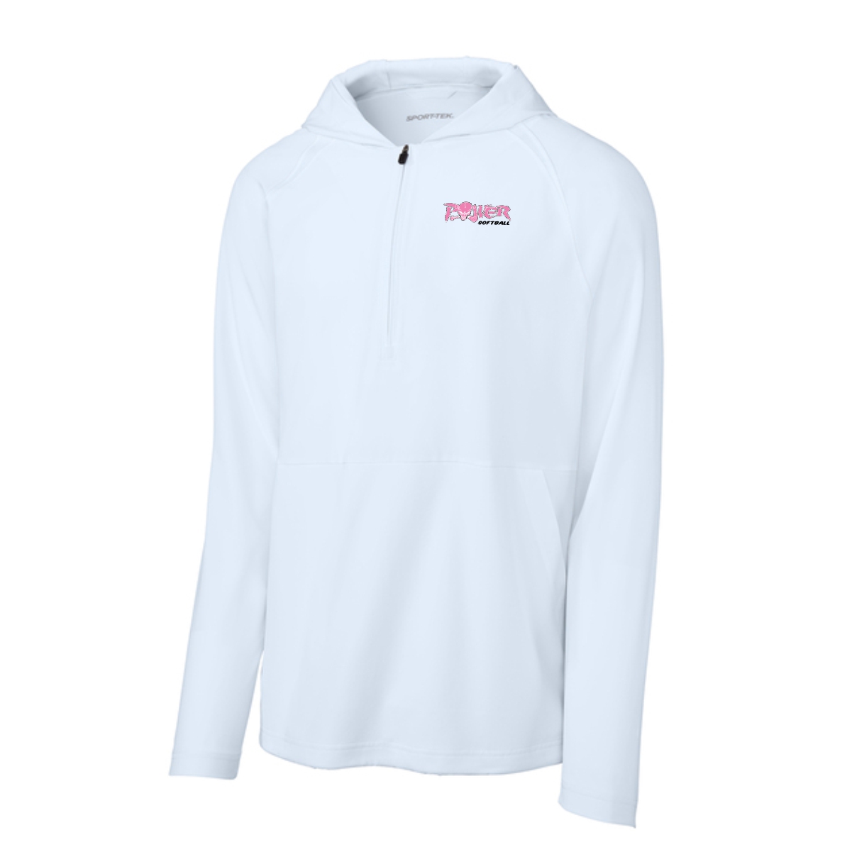 Power Softball Long Sleeve 1/2-Zip Hooded Jacket - Image 4