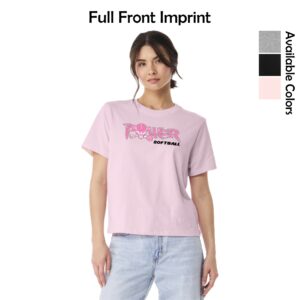 Power Softball Ladies BELLA + CANVAS 6 oz. Heavyweight Tee