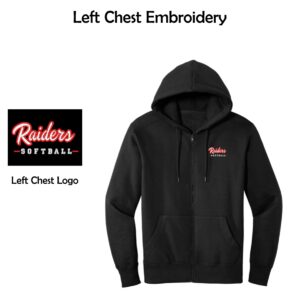 Red Raiders Fastpitch Softball District Full-Zip Hoodie
