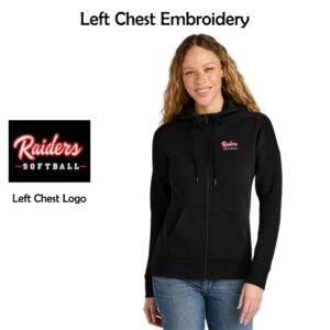 Red Raiders Fastpitch Softball Ladies District Full-Zip Hoodie