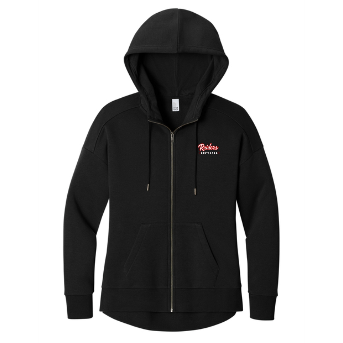 Red Raiders Fastpitch Softball Ladies District Full-Zip Hoodie - Image 2