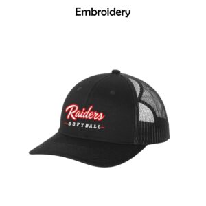 Red Raiders Fastpitch Softball Snapback Ponytail Trucker Cap