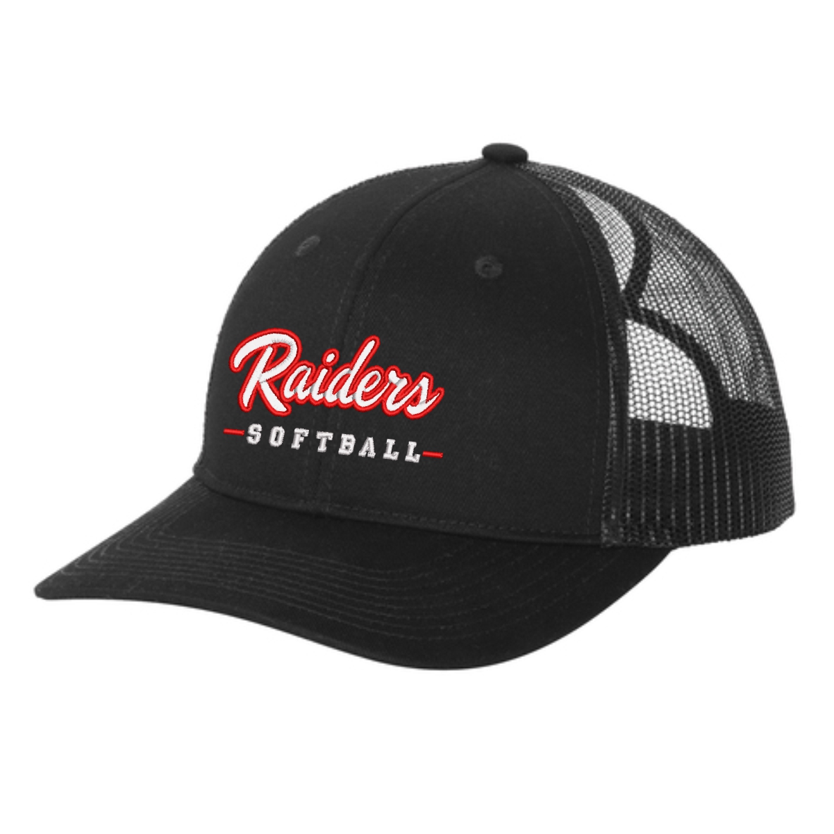 Red Raiders Fastpitch Softball Snapback Ponytail Trucker Cap - Image 2