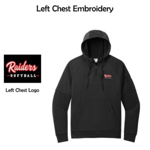 Red Raiders Fastpitch Softball Nike 1/4-Zip Fleece Hoodie
