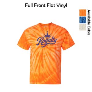 Royalty Gymnastics Tie-Dyed T-Shirt with Logo 1