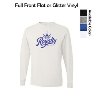 Royalty Gymnastics Long Sleeve T-Shirt with Logo 1
