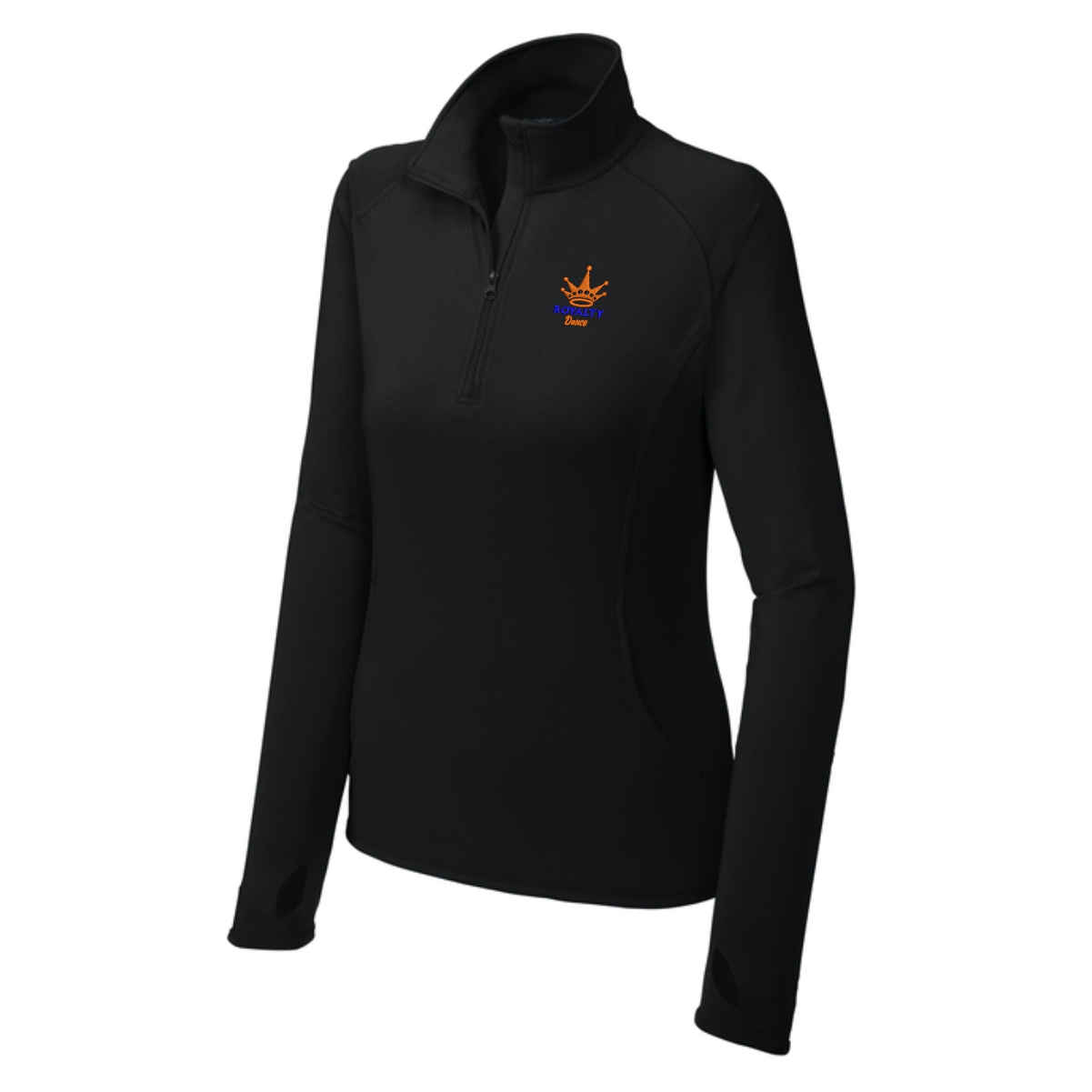 Royalty Gymnastics Ladies Stretch 1/4-Zip Pullover - Image 2