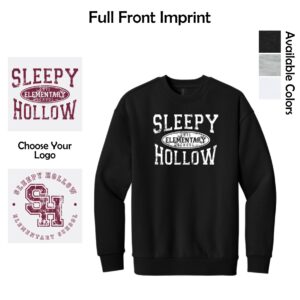 Sleepy Hollow Elementary Adult District Heavyweight Fleece Crew (Oversized fit)