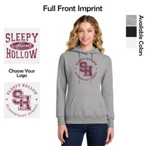 Sleepy Hollow Elementary Ladies Core Fleece Pullover Hooded Sweatshirt