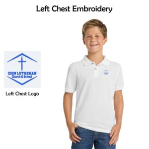 03 Zion Spiritwear Youth Silk Touch™ Polo