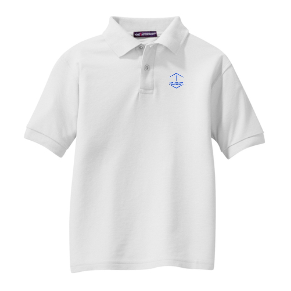 03 Zion Spiritwear Youth Silk Touch™ Polo - Image 2