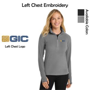 GIC Ladies Microfleece 1/2-Zip Pullover