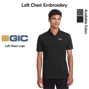GIC Mercer+Mettle Stretch Pique Full-Button Polo