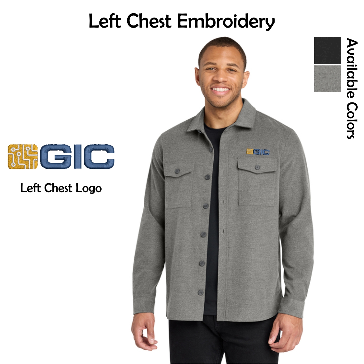 GIC Mercer+Mettle Long Sleeve Twill Overshirt