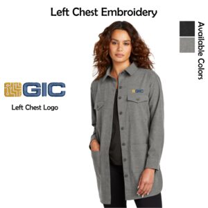 GIC Ladies Mercer+Mettle Long Sleeve Twill Overshirt