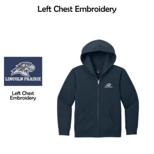 Lincoln Prairie Elementary Youth District Fleece Full-Zip Hoodie