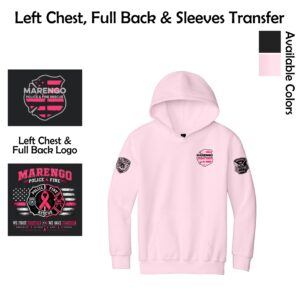 Marengo Fire/Police Breast Cancer Awareness Youth Hooded Sweatshirt