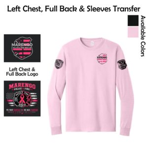 Marengo Fire/Police Breast Cancer Awareness Adult Long Sleeve T-Shirt